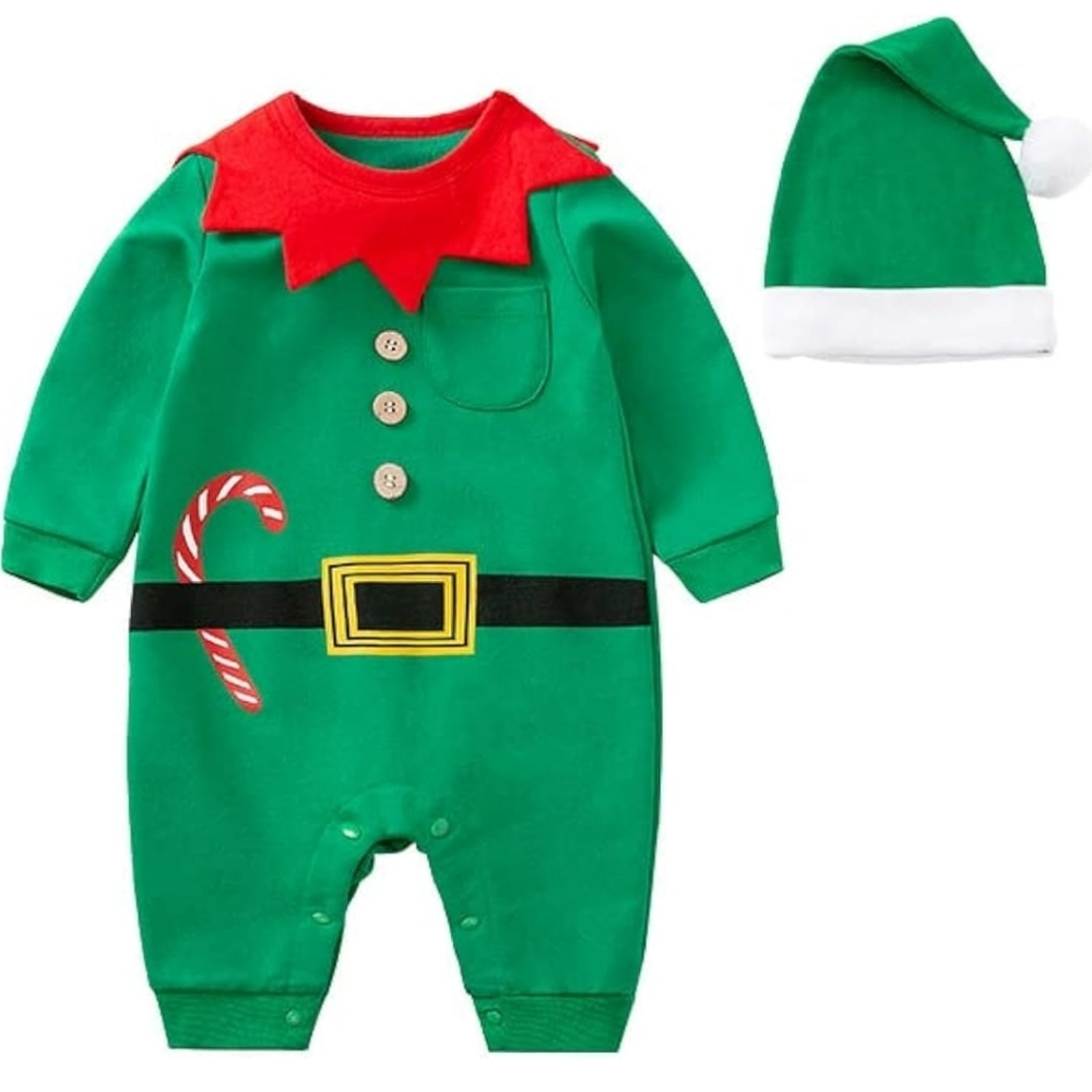 Baby Elf Romper with Hat